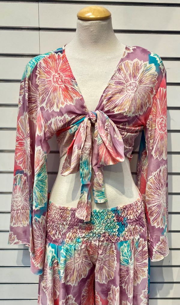 Jr Long Sleeve - Silk Tie Top