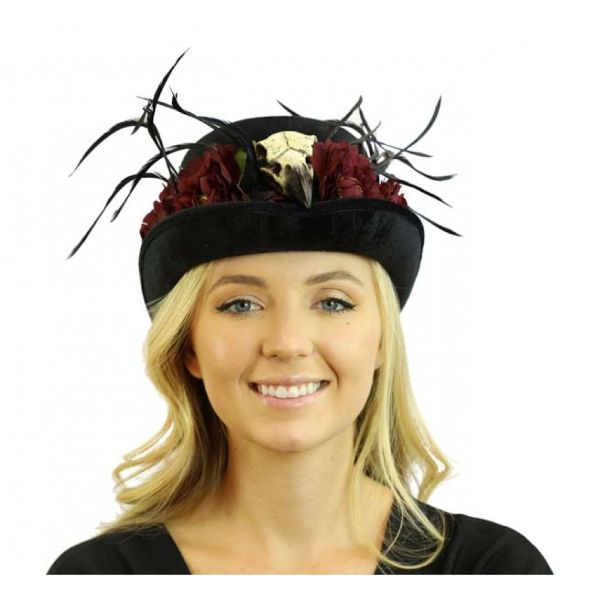 Hat - Voodoo Raven Feathers