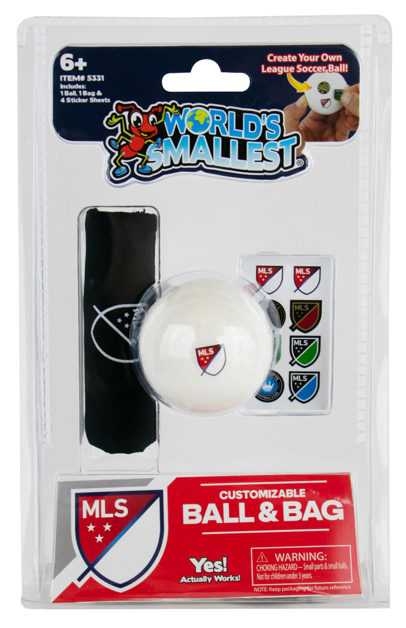 Toy - World's Smallest Toy Major League Soccer Ball And Bag