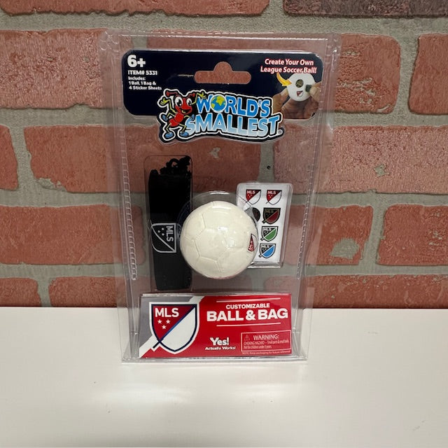 Toy - World's Smallest Toy Major League Soccer Ball And Bag