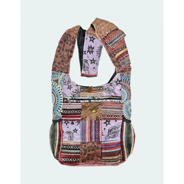 Bag - Cotton Vintage Patch Stitch - Space