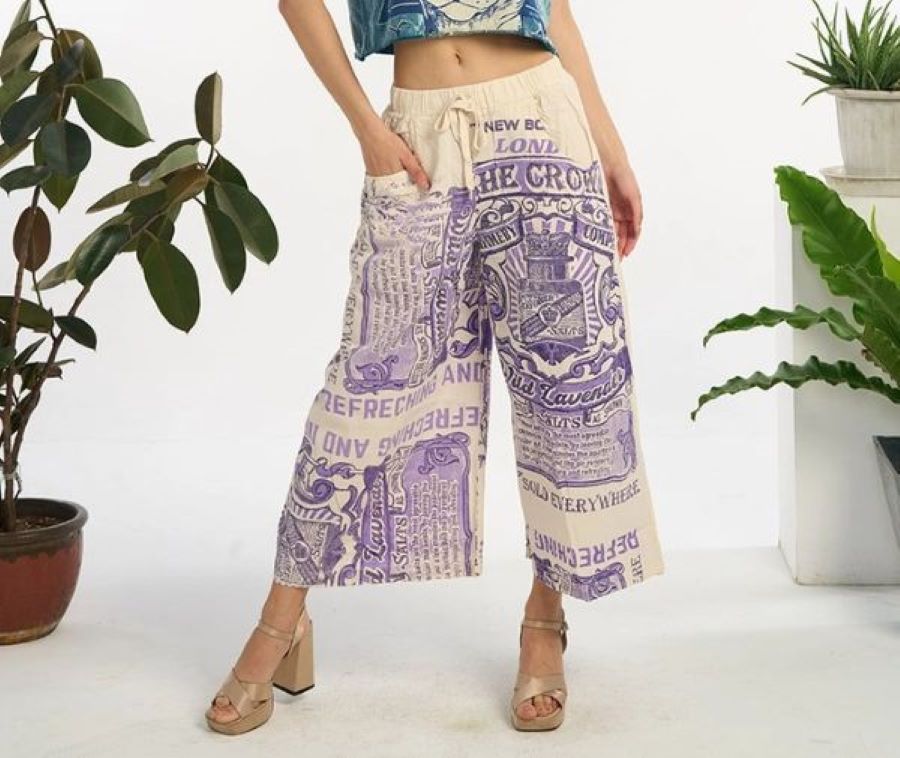 Pant - Recycled Cotton Lavendar