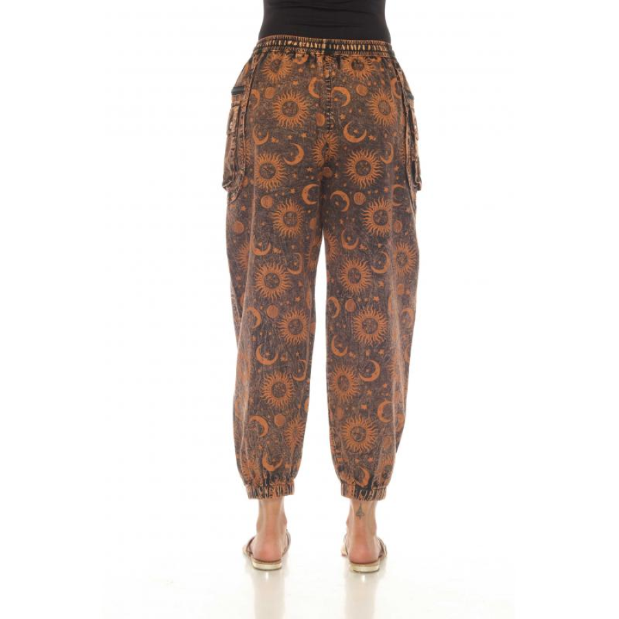 Pant - Cotton Sun Moon Cargo