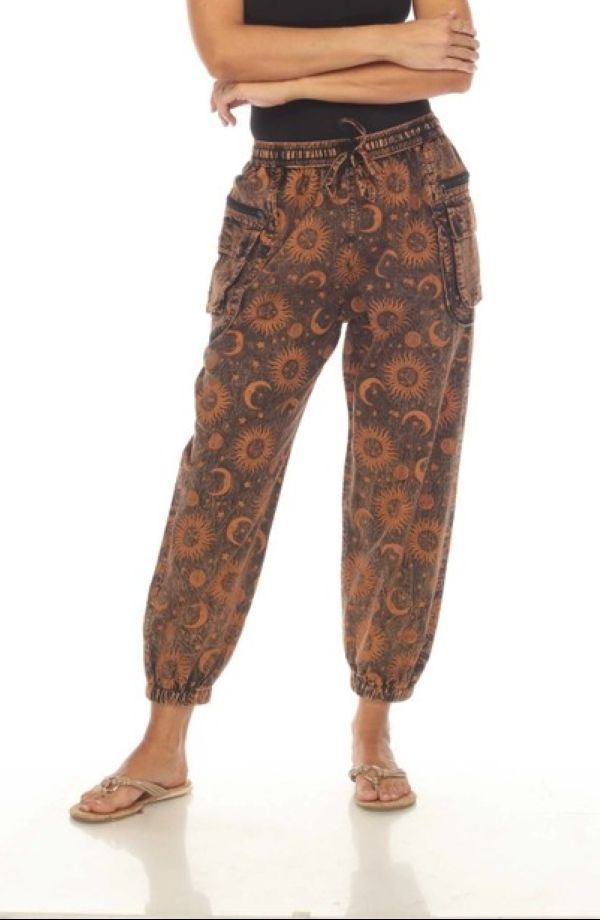 Pant - Cotton Sun Moon Cargo