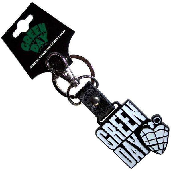 Keychain - Green Day Logo Grenade