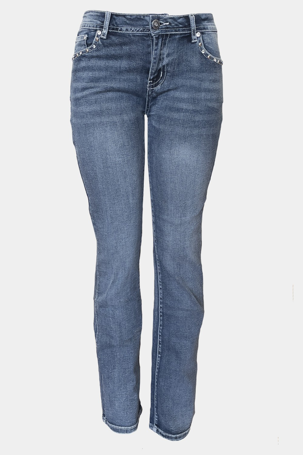 Denim - Skull Rhinestones
