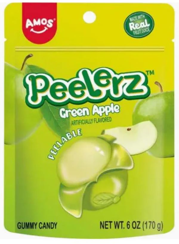 CANDY - GREEN APPLE PEELERZ - 6OZ