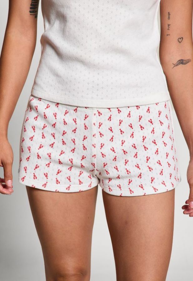 Jr Shorts - Lobster Pointelle