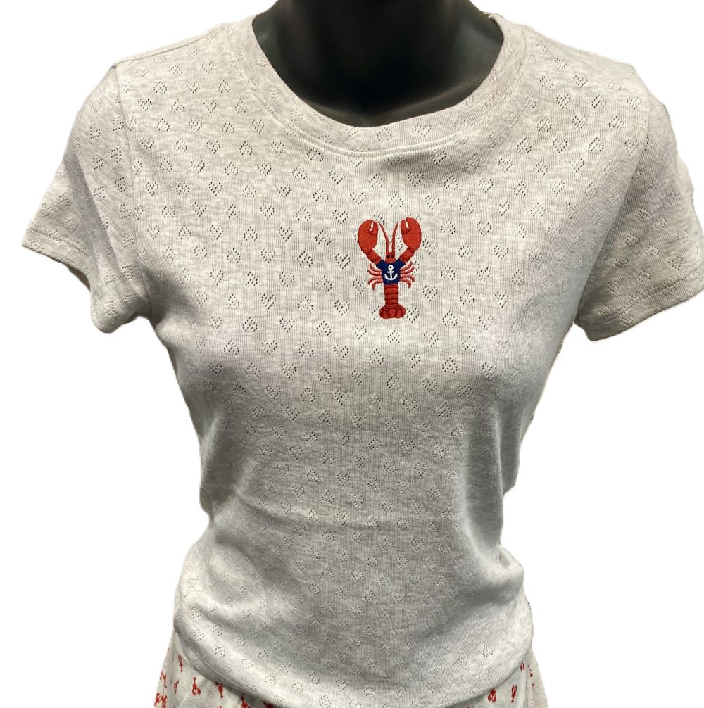 Jr Short Sleeve Top - Lobster