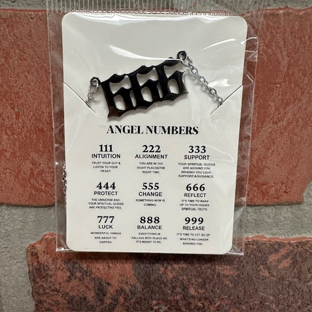 Necklace - Angel 666 - Silver