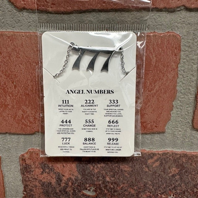 Necklace - Angel 777 - Silver