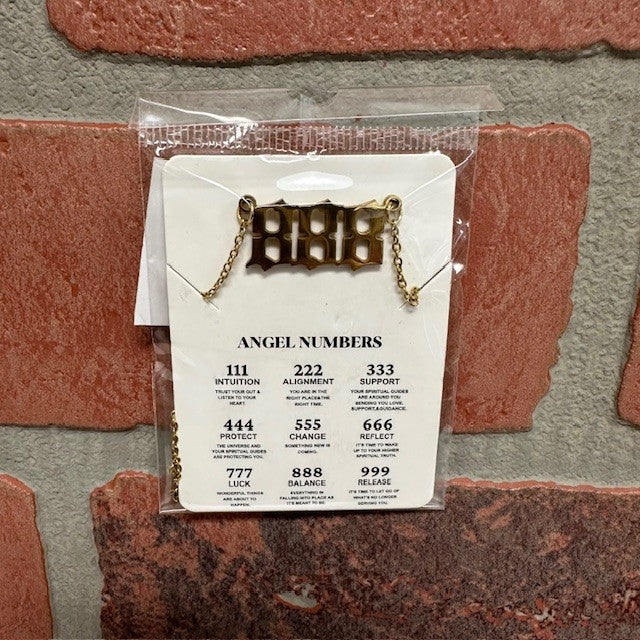 Necklace - Angel 888 - Gold