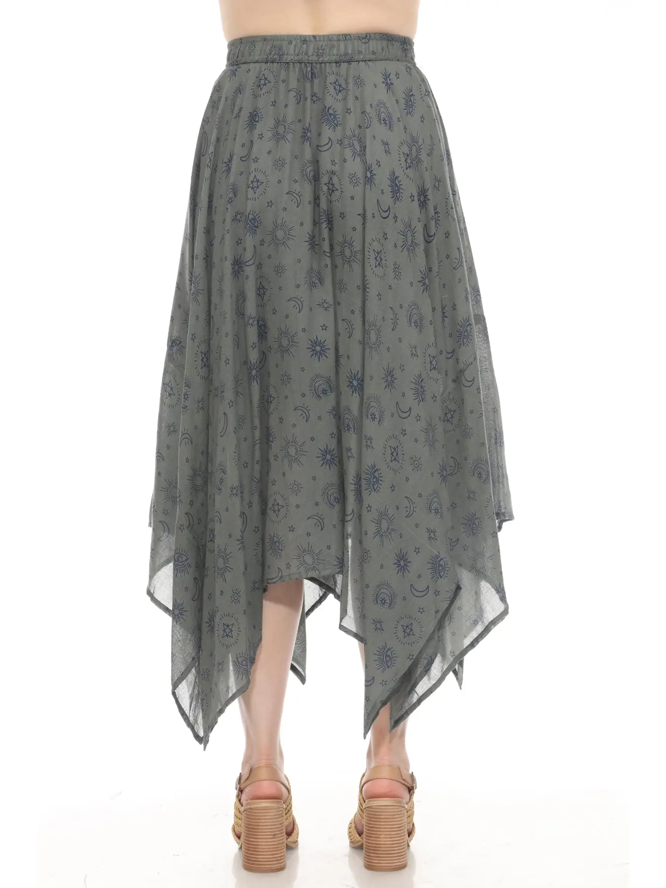 Skirt Maxi - Gauze Handkerchief - Grey - hotRAGS.com