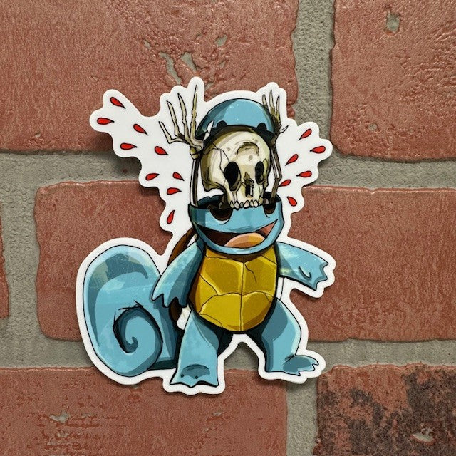 Sticker - Squirtle Skeleton
