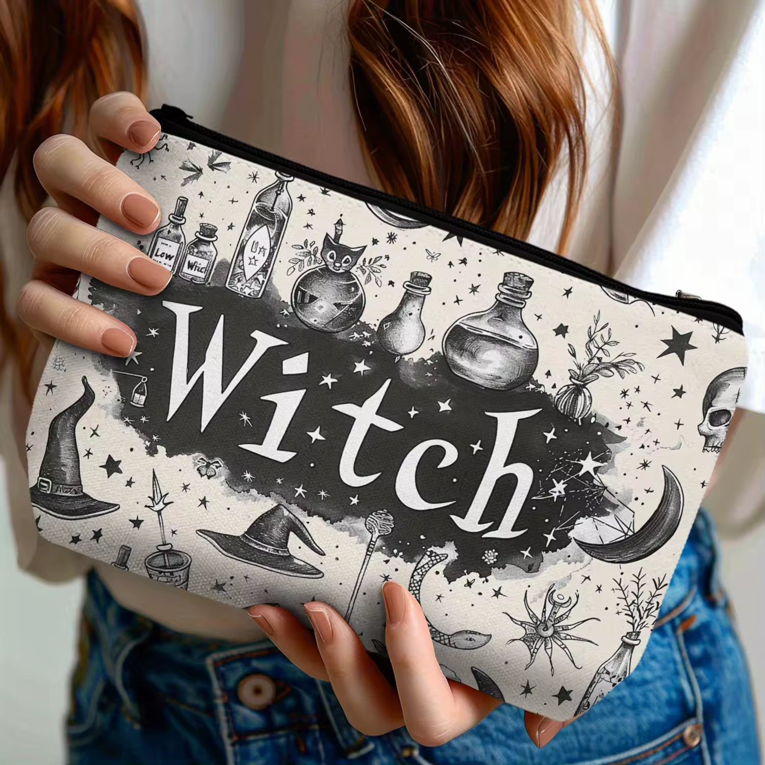 Coin Cosmetic Bag - Witch