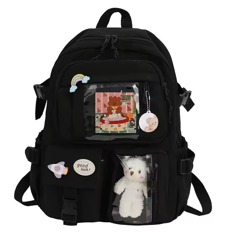 Backpack - Multi Pocket - Black - hotRAGS.com