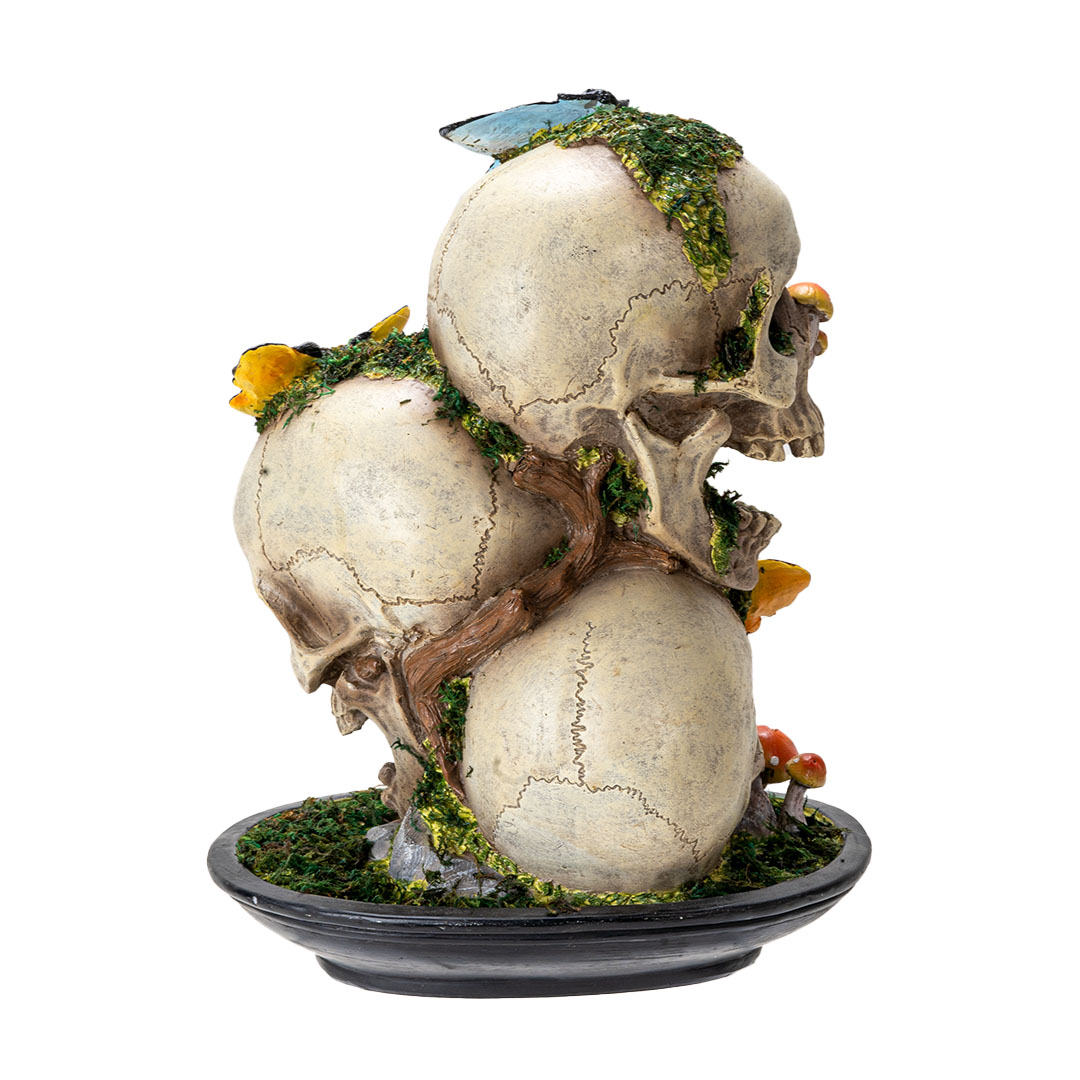 Statue - Skull With Death Moths - hotRAGS.com