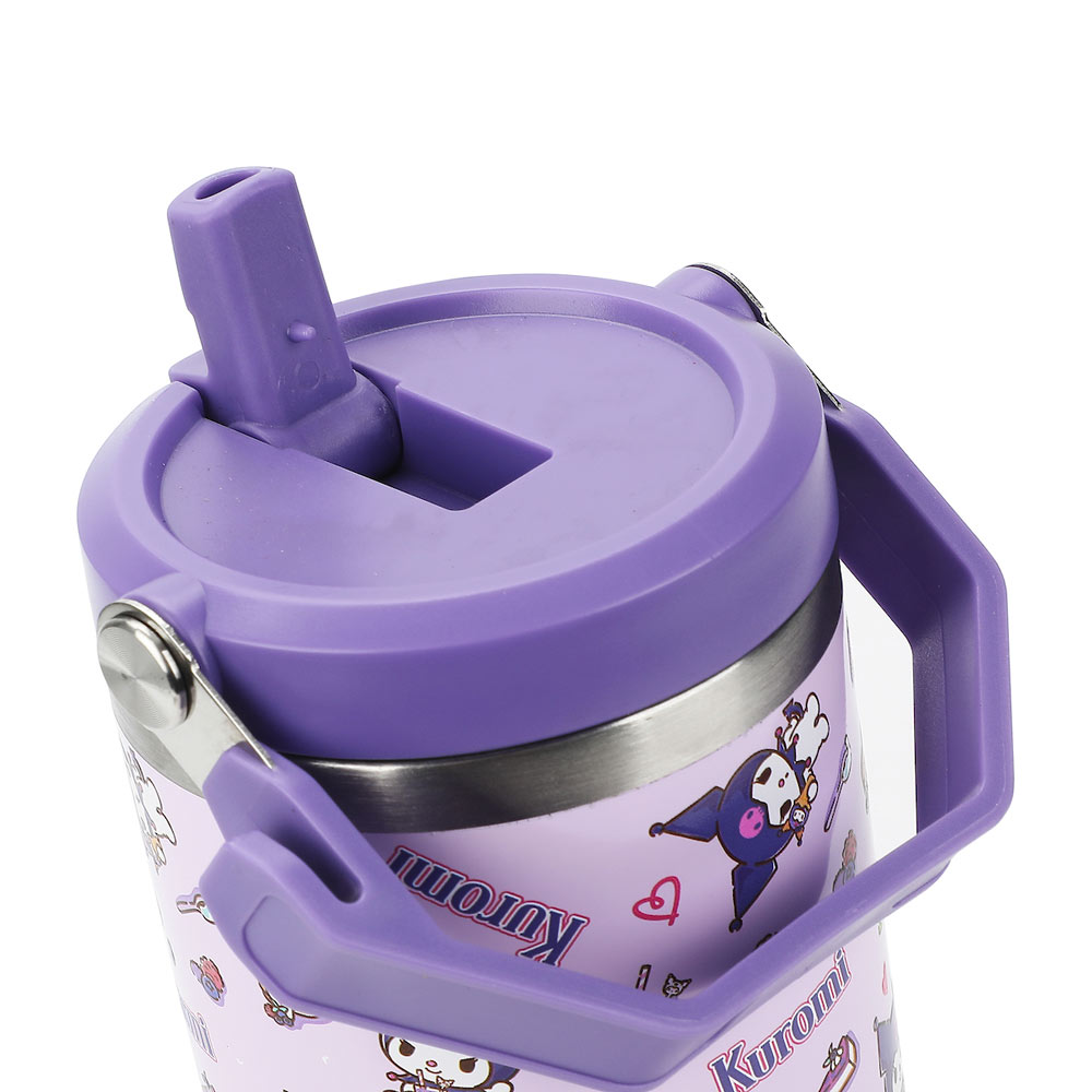 Tumbler - Steel Kuromi W/ Handle
