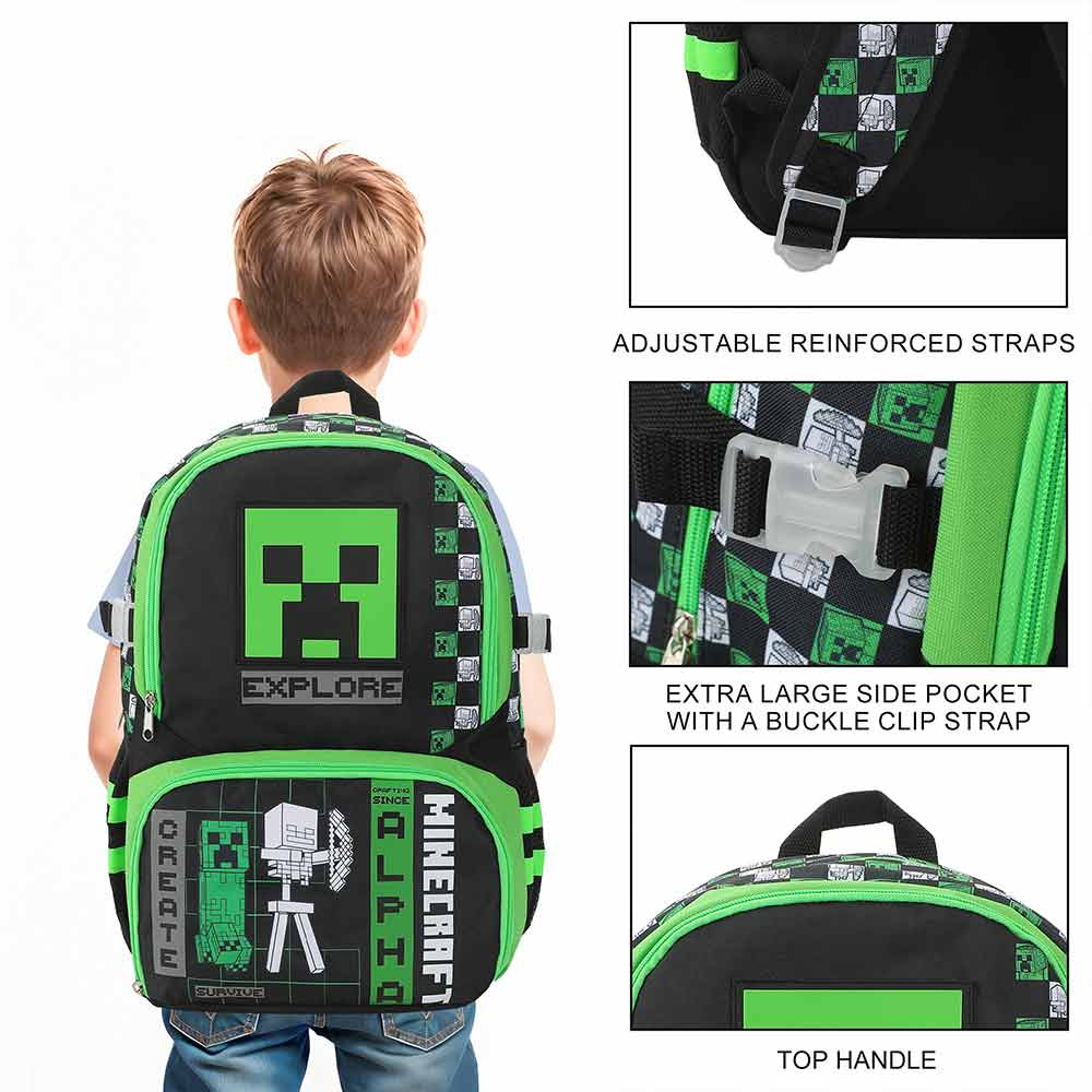Backpack - Minecraft Youth Aop - Thumbnail 3
