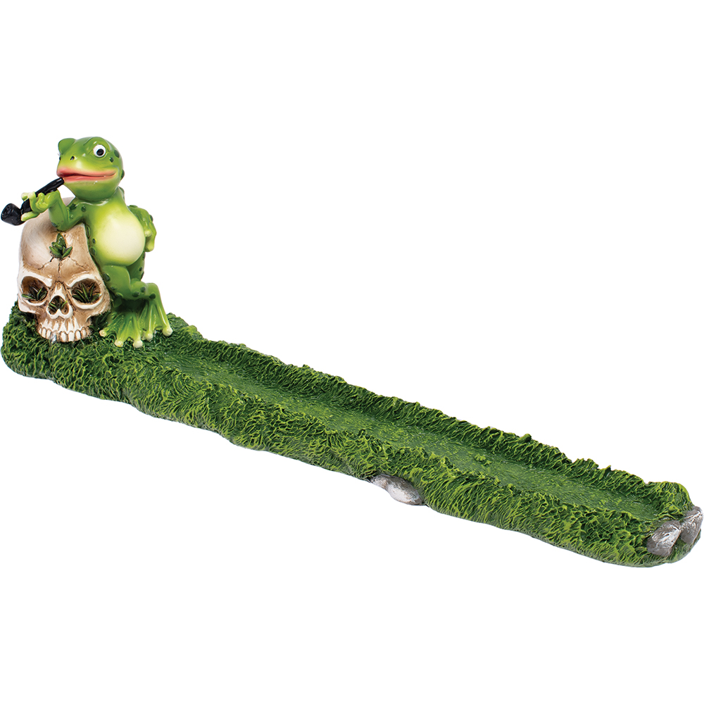 INCENSE BURNER - FROG SKULL