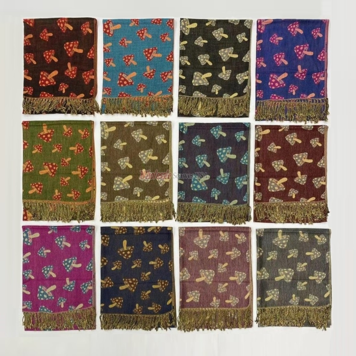 PASHMINA - MUSHROOMS