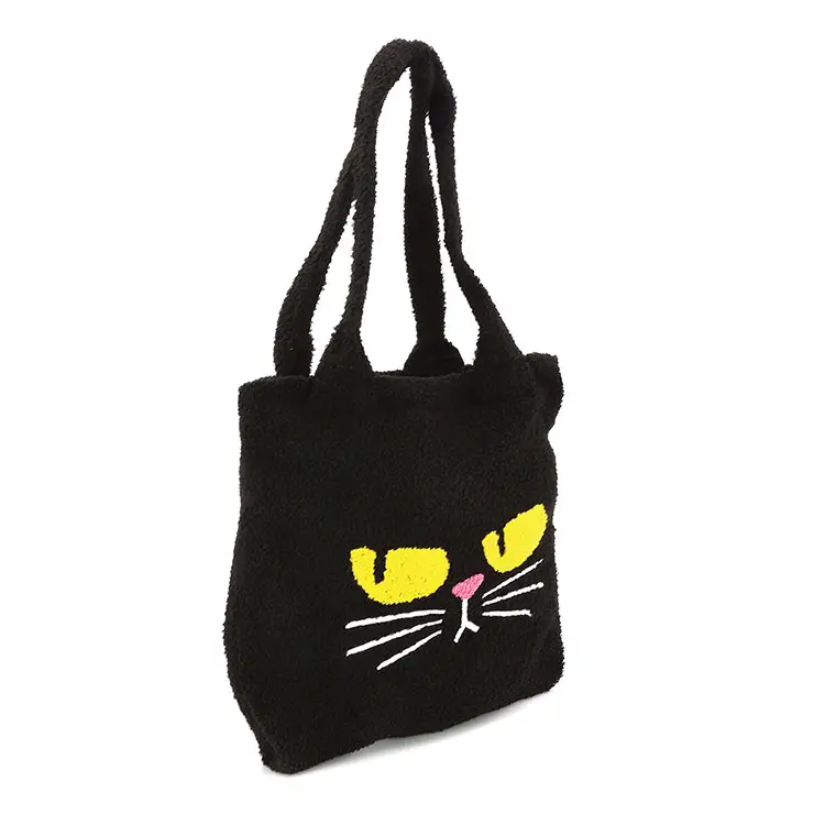 Bag - Tote Black Cat Furry - Thumbnail 3