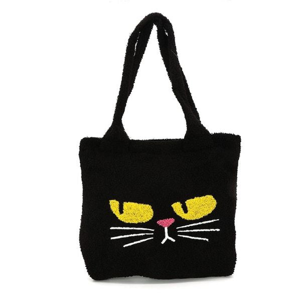 Bag - Tote Black Cat Furry