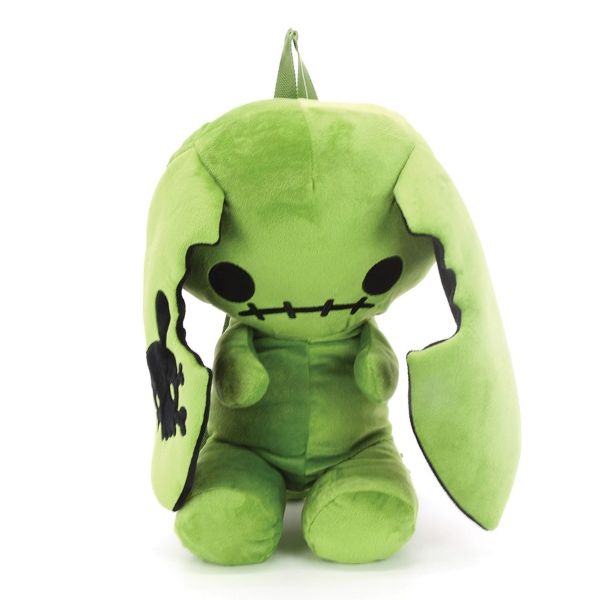 Backpack - Plush Naughty Bunny - Green