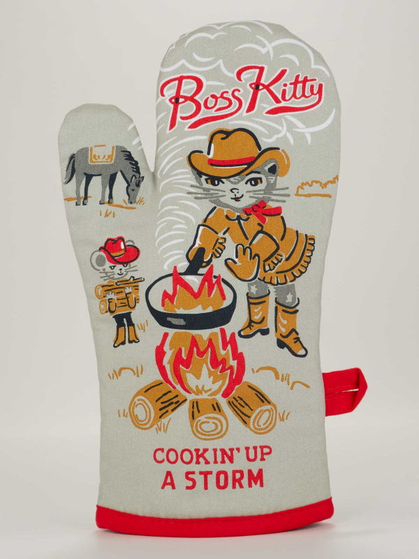 OVEN MITT - BOSS KITTY