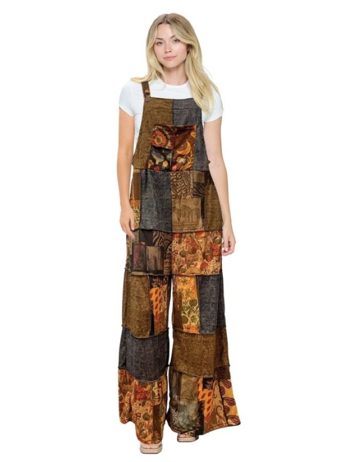 Overall - Mushroom Patchwork