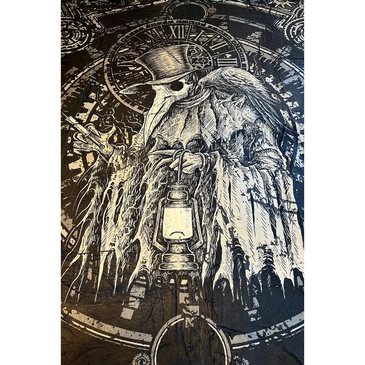 10 19 09 Plague Doctor Throw Blanket - Thumbnail 2
