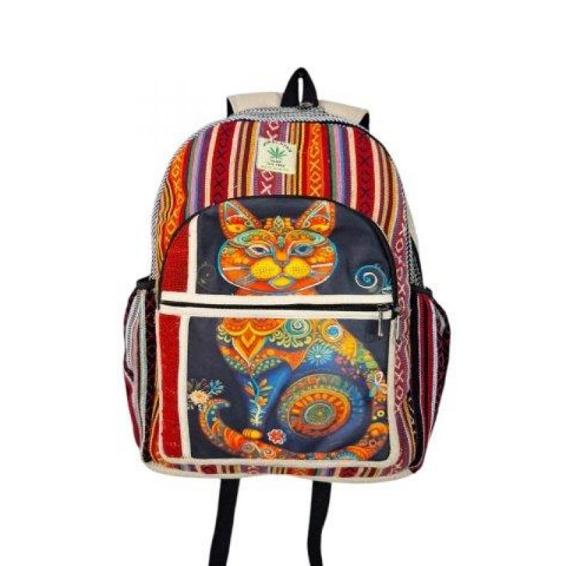 Backpack - Hemp Cat Rainbow - hotRAGS.com