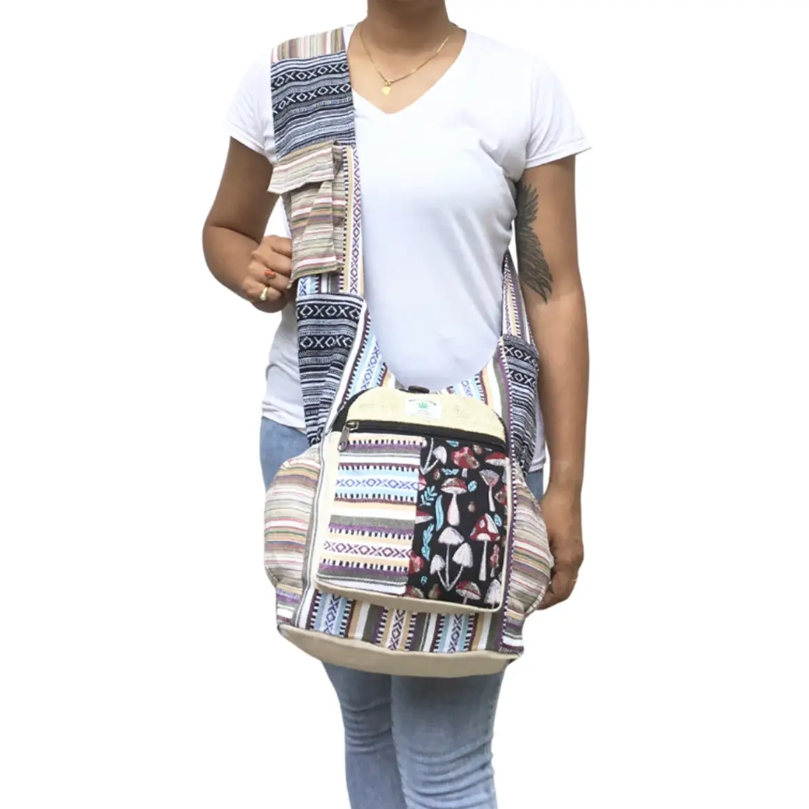 Bag - Mushroom Tribal Embroidered