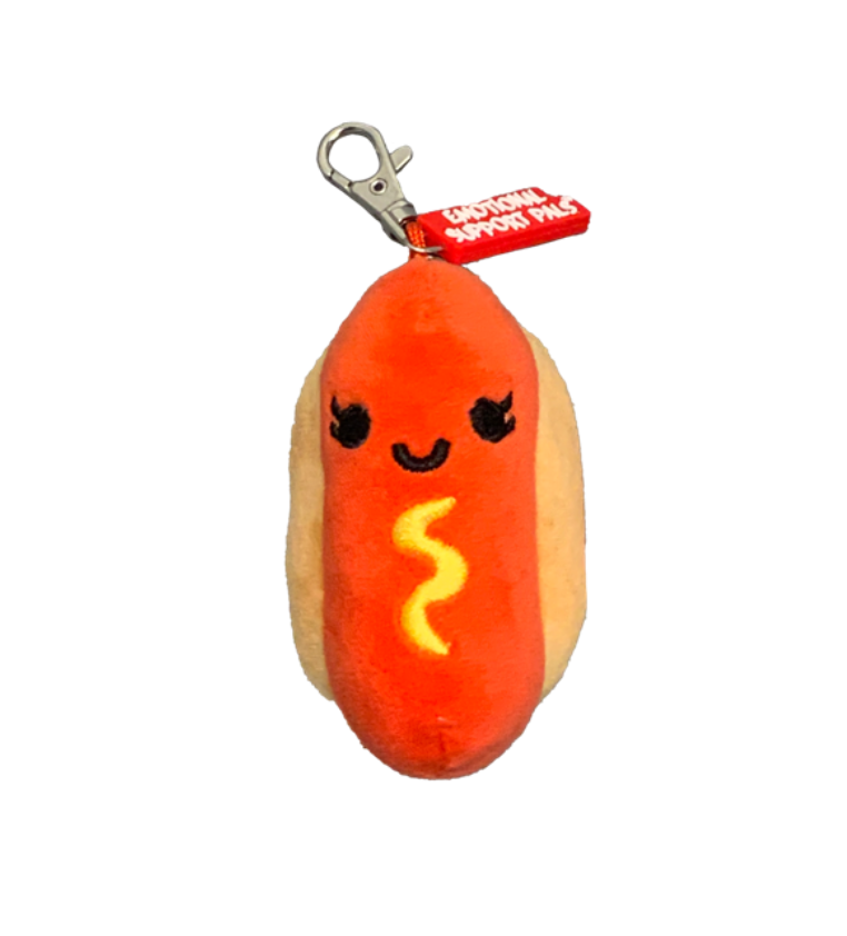 Keychain - Emotional Support Hot Dog