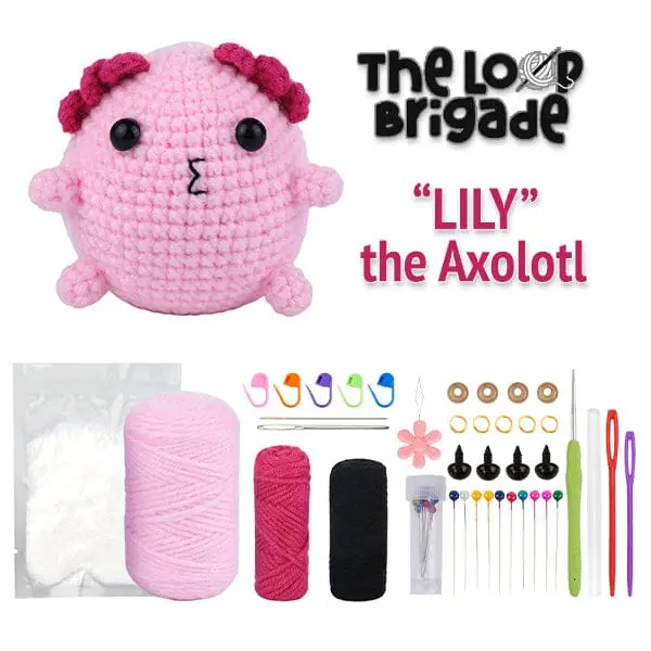 Toy - Crochet Mini Axolotl - hotRAGS.com