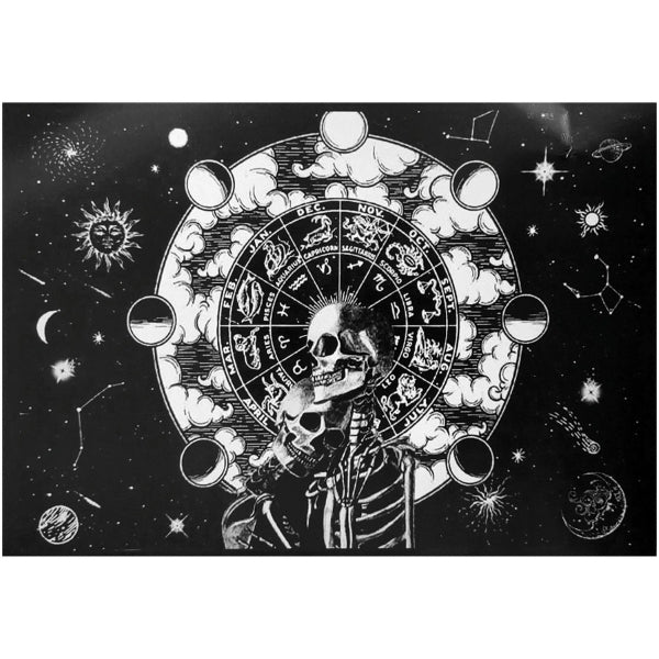 Tapestry - Astrology Skull