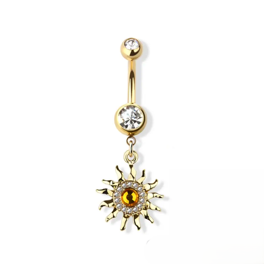 Belly Ring - Sun Topaz