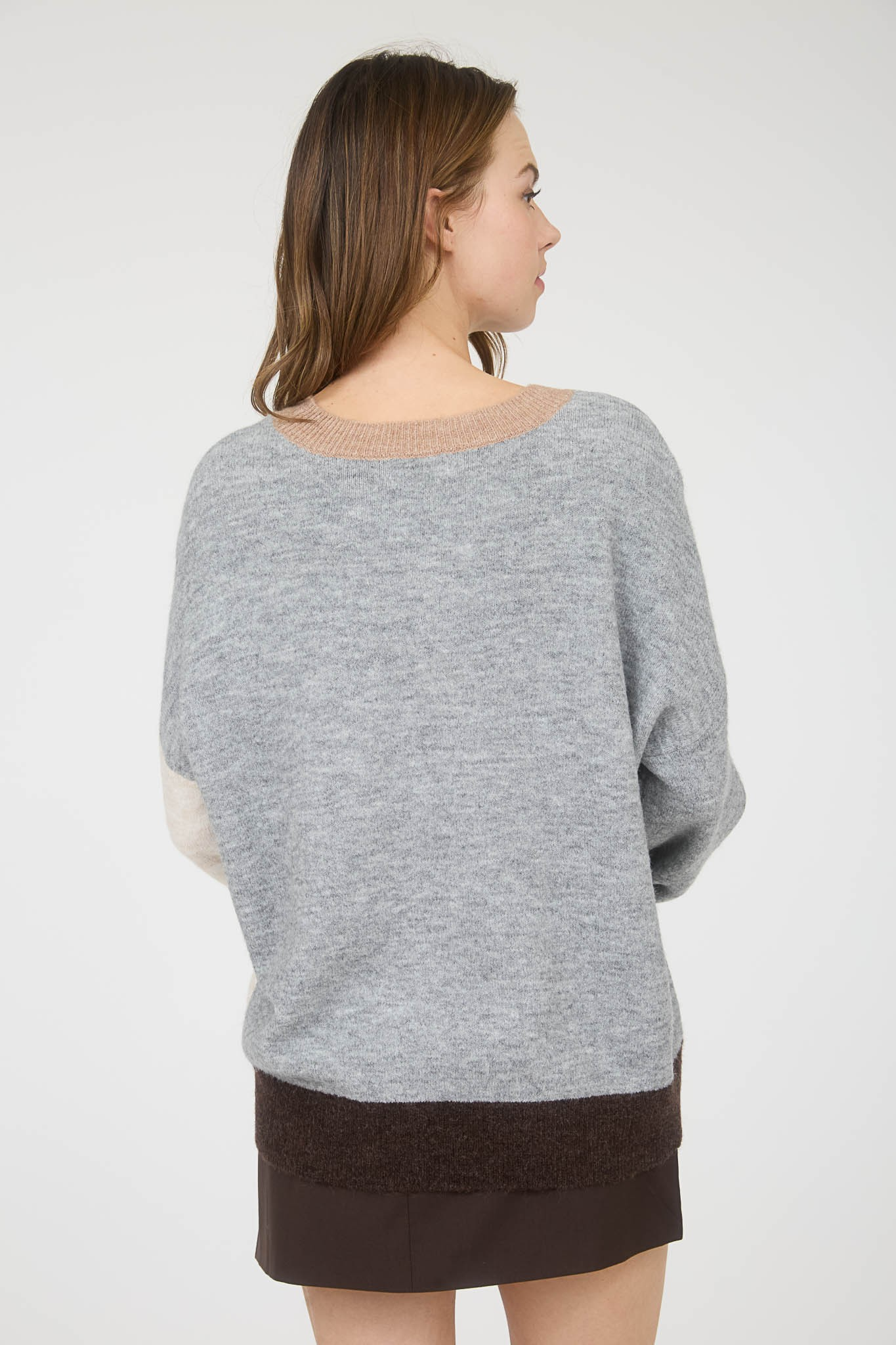 Sweater - Colorblock Knit