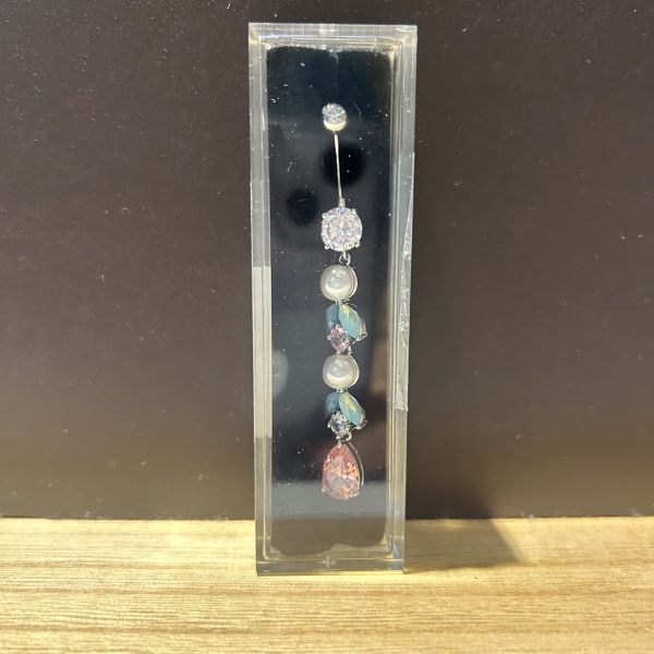 Belly Ring - Pastel Pearl - Silver