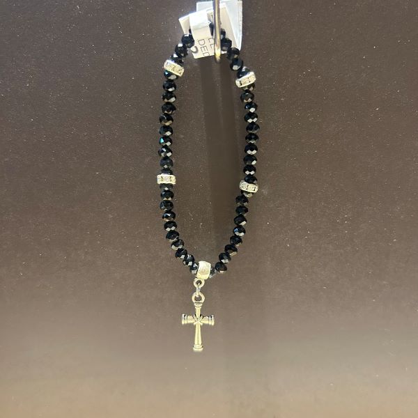 Bracelet - Small Cross Beaded