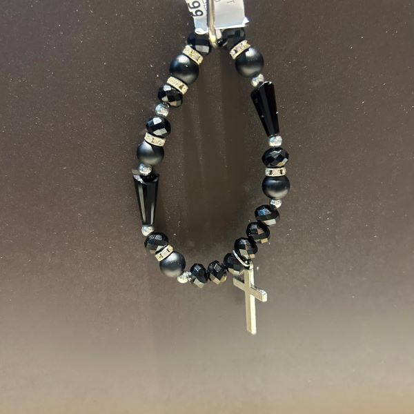Bracelet - Diamond Cross Beaded