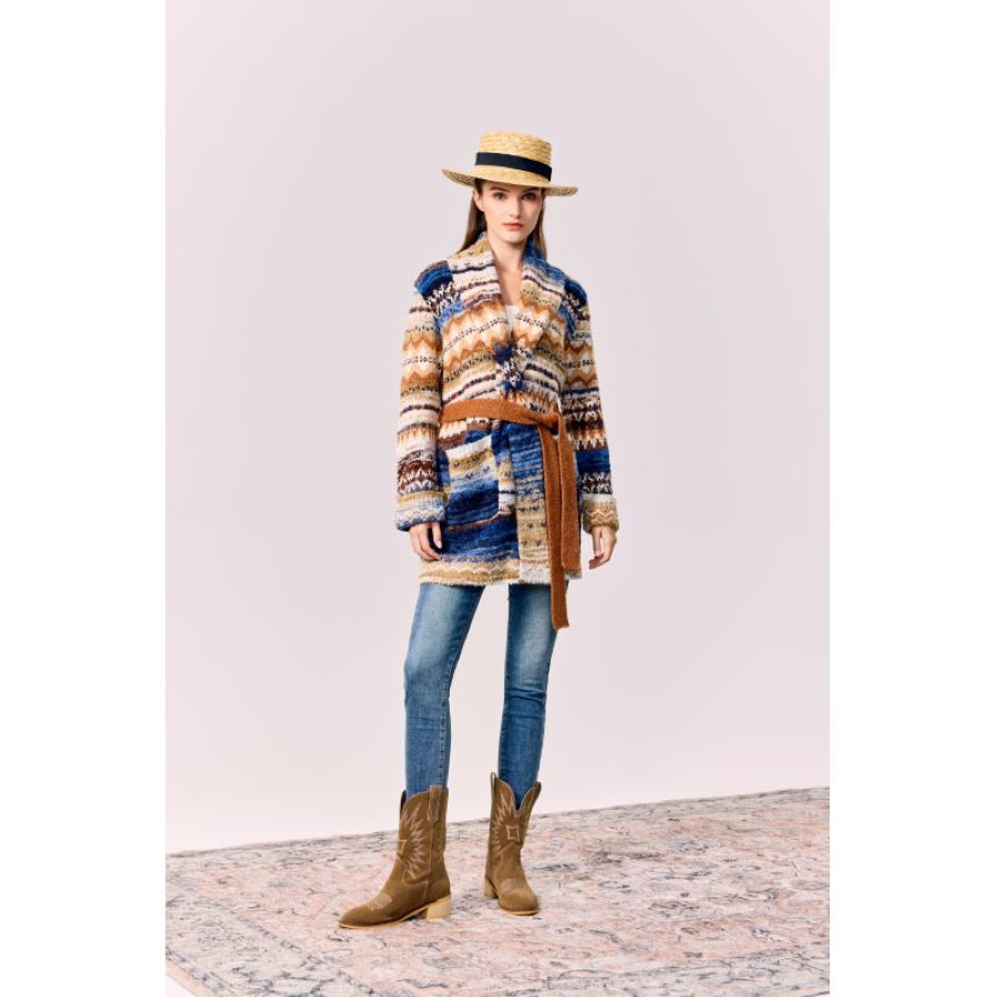 Sweater - Cardigan Nepal - Blue Lake Tahoe - hotRAGS.com