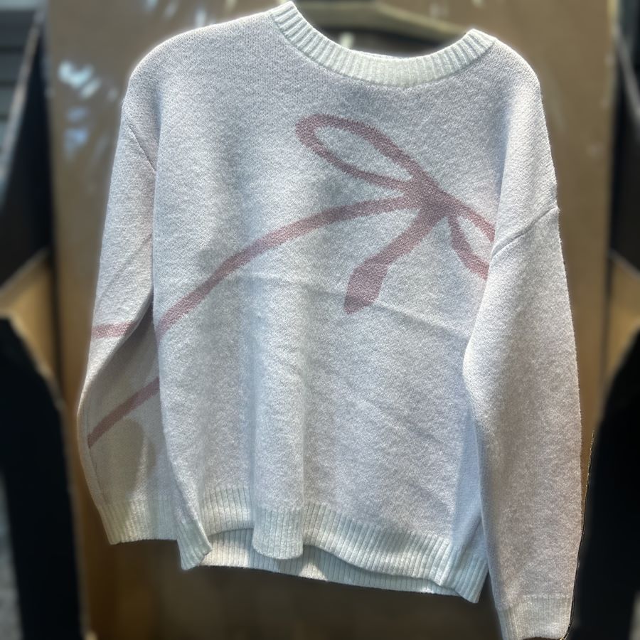 Sweater - Ribbon - Ivory