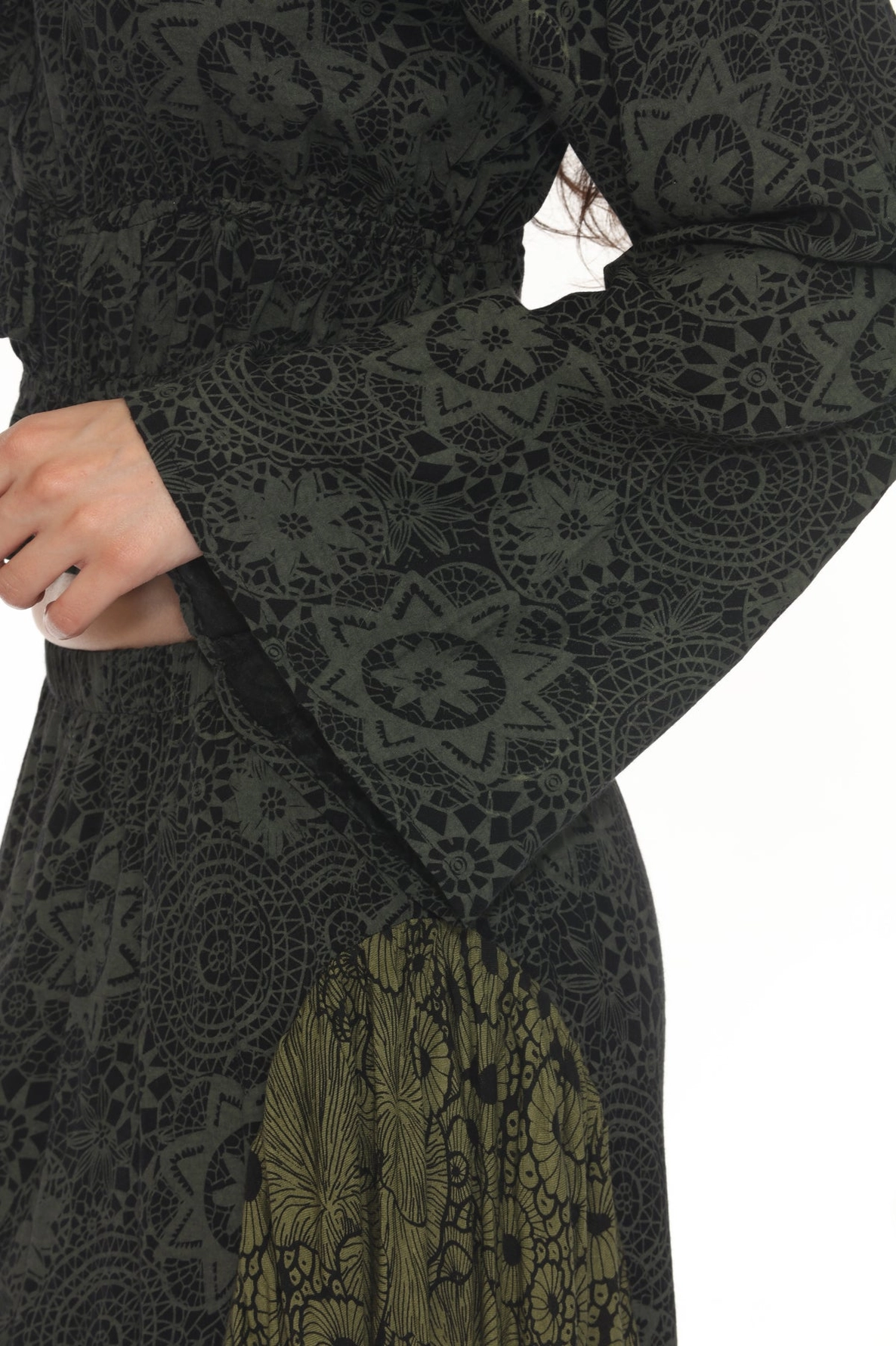 Jr Peasant Blouse - Flowy - Forest