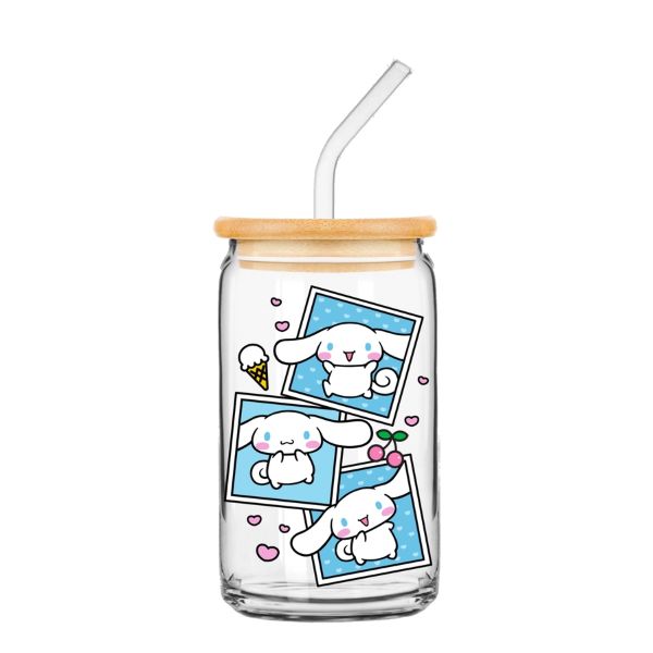 Glass Tumbler - Cinnamoroll - 16oz