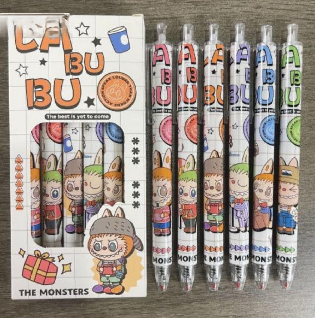 Pen Set Labubu Set 6Pcs