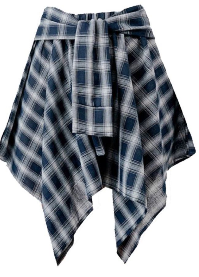 Skirt - Asymmetrical Plaid