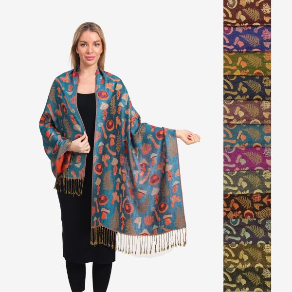 Pashmina - Mushrooms Assorted