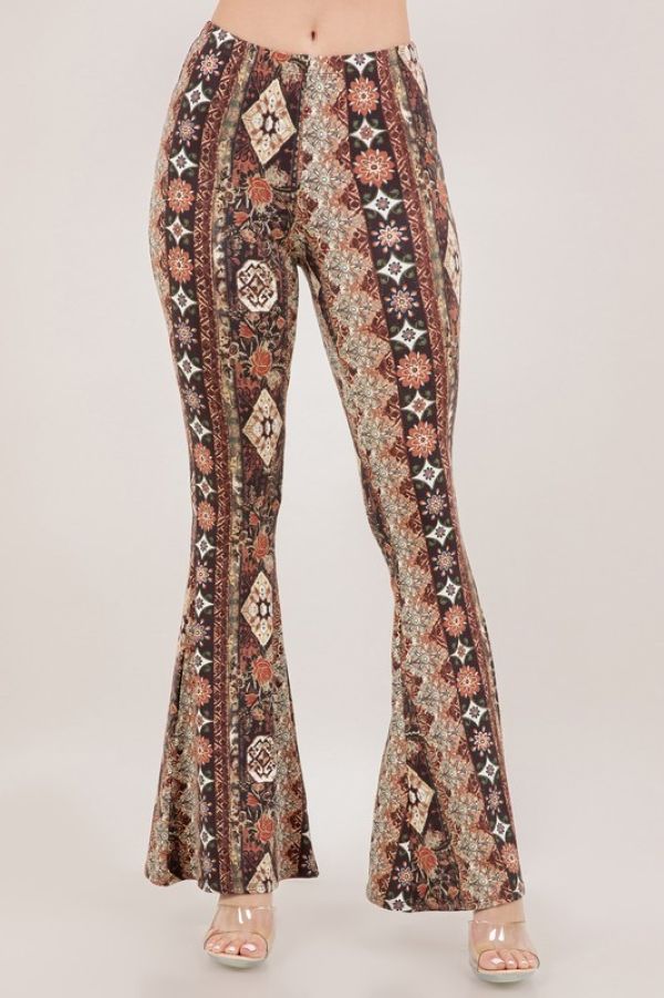 Pants - Palazzo Brown Tan