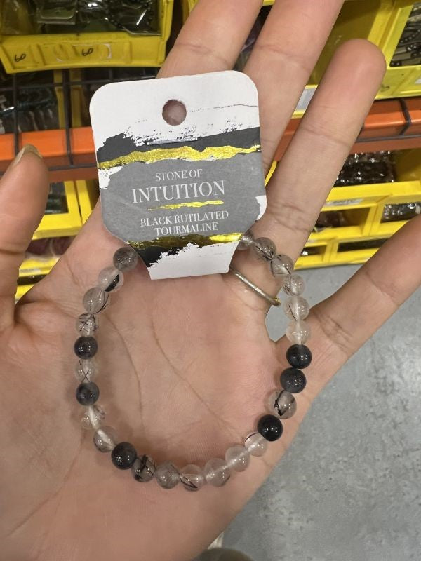 Bracelet - Black Rutilated 6mm - hotRAGS.com